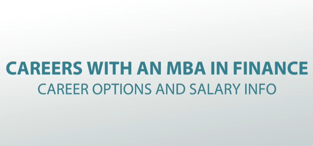Careers with an MBA in Finance